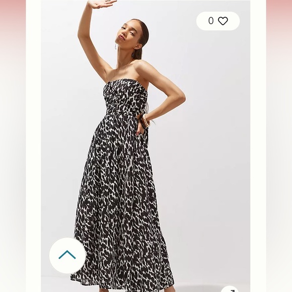 Anthropologie Shirred Cut-Out Maxi Dress - Picture 3 of 6